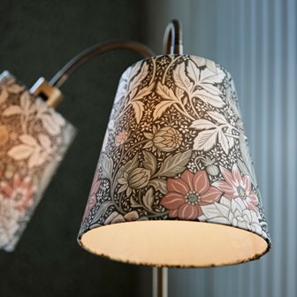Abażur do kinkietów Cia Dalia kwiaty zielony 20cm